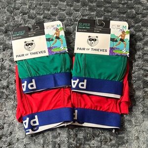 Men's Underwear - Green and Red